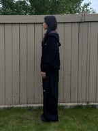 PLAID ZIP-UP